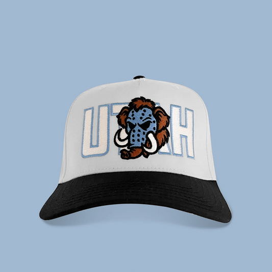 Masked Mammoth Hat (White Crown)